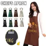 Kitchen Cooking Apron, Waterproof & Anti-Oil Polyester Kitchen Apron, Restaurant Apron for Chef Cooking - Image 2
