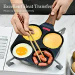 Breakfast Frying Pan, Nonstick Egg Frying Pan, 4-in-1 Nonstick Pan, Cooking Fry Pan for Breakfast