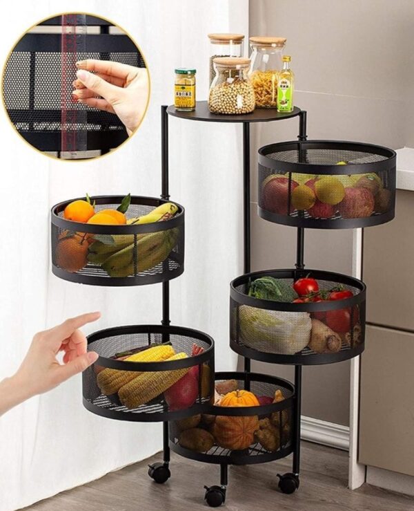 5 Tier Layer Kitchen Storage Rack - Image 3